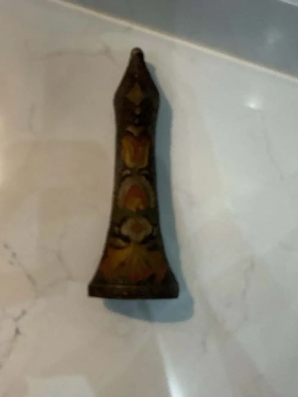 Vintage Floral Hand-Painted Ceramic Bud Vase Made in Japan